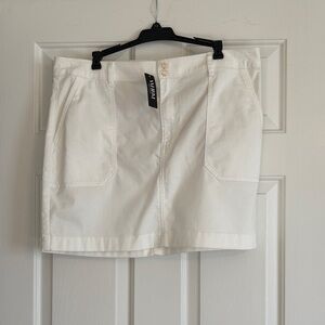 White House Black Market white skirt